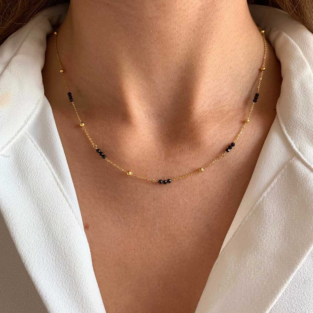 Onyx Halskette Bella - Victoire Collection