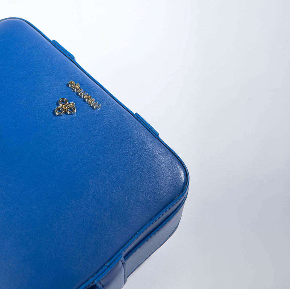 Dalila Boxtasche aus AppleSkin blau - Miomojo - Lessful