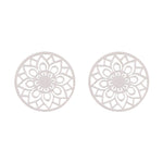 Ohrstecker Mandala des Glücks versilbert