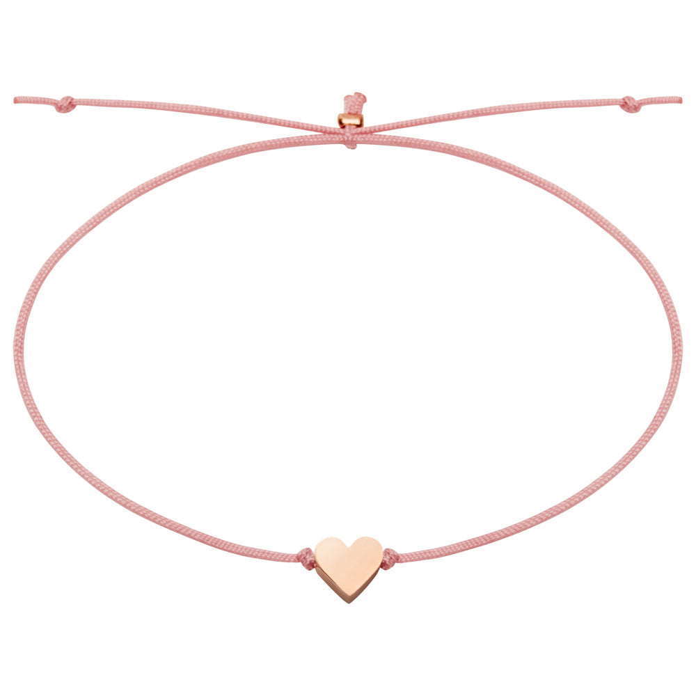 Edelstahlarmband Herz rosévergoldet - "Lovely Friends"