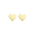 Herz-Ohrstecker Love it. - vergoldet