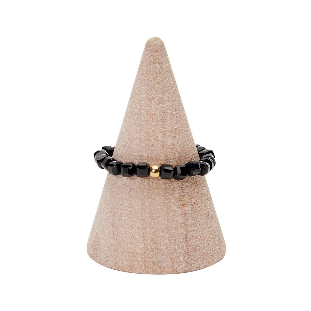 Schwarzer Spinell Ring - Harmony in Nature