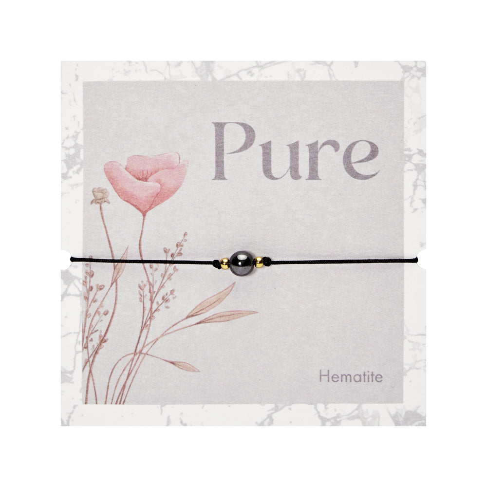Armband "Pure" - Hämatit