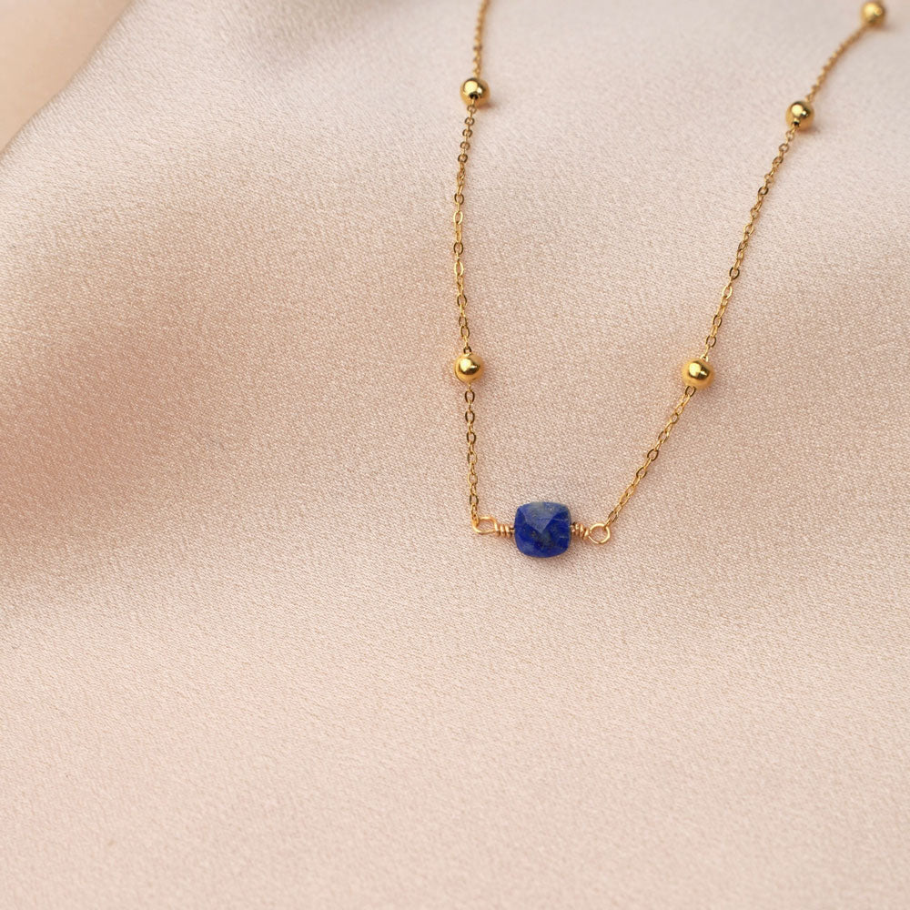 Lapislazuli feine Halskette Alina - Victoire Collection