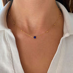 Lapislazuli feine Halskette Alina - Victoire Collection