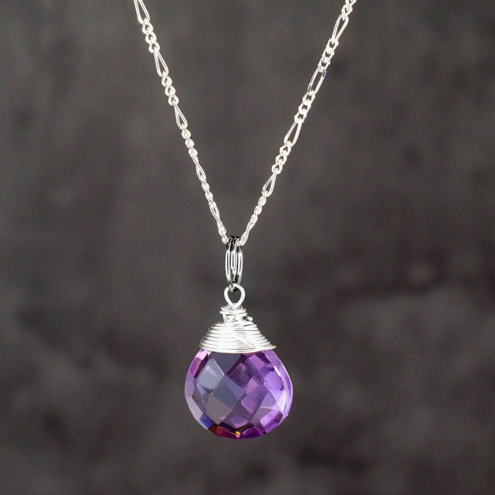 Amethyst Halskette Silber - MadameLili