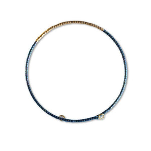 Norah Bangle Metallic Blue - Lenny & Eva