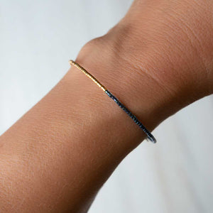 Norah Bangle Metallic Blue - Lenny & Eva