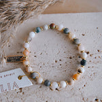 Bambus Achat Edelstein Armband 6mm - Cecelia Designs Jewelry