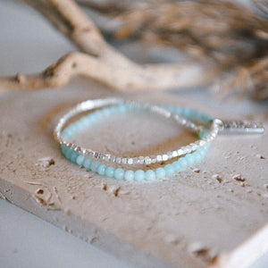 Stargazer Jade Double Wrap - Cecelia Designs