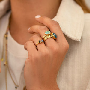 Cindy Ring blauer Aventurin - Bohm Paris