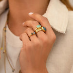 Cindy Ring Weisser Achat - Bohm Paris