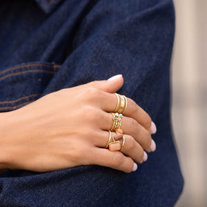 Daren Ring goldfarben - Bohm Paris
