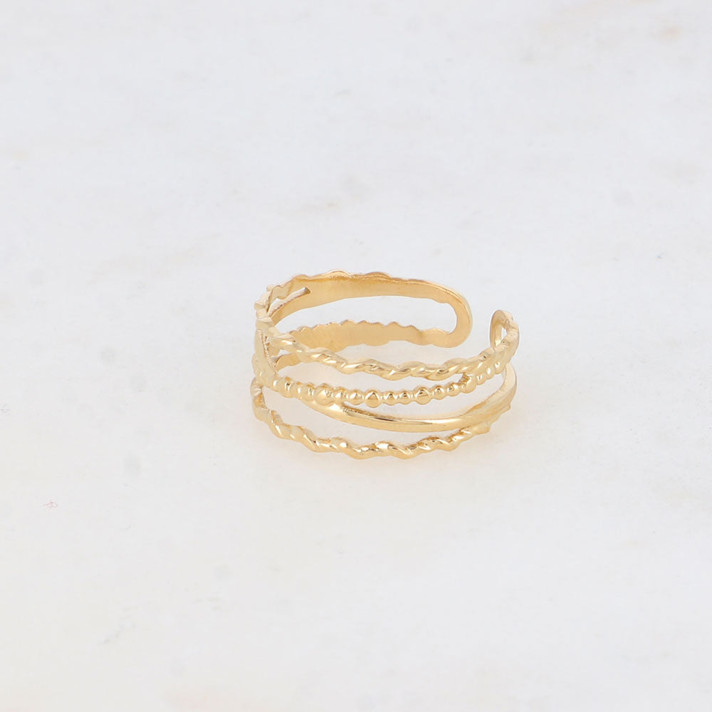 Delia Ring goldfarben - Bohm Paris