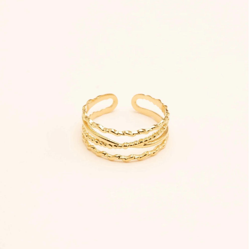 Delia Ring goldfarben - Bohm Paris