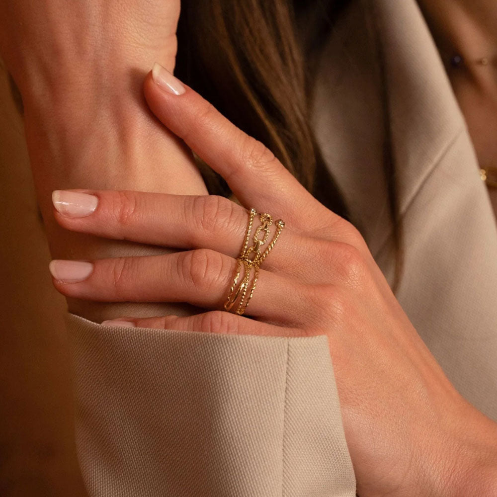 Delia Ring goldfarben - Bohm Paris