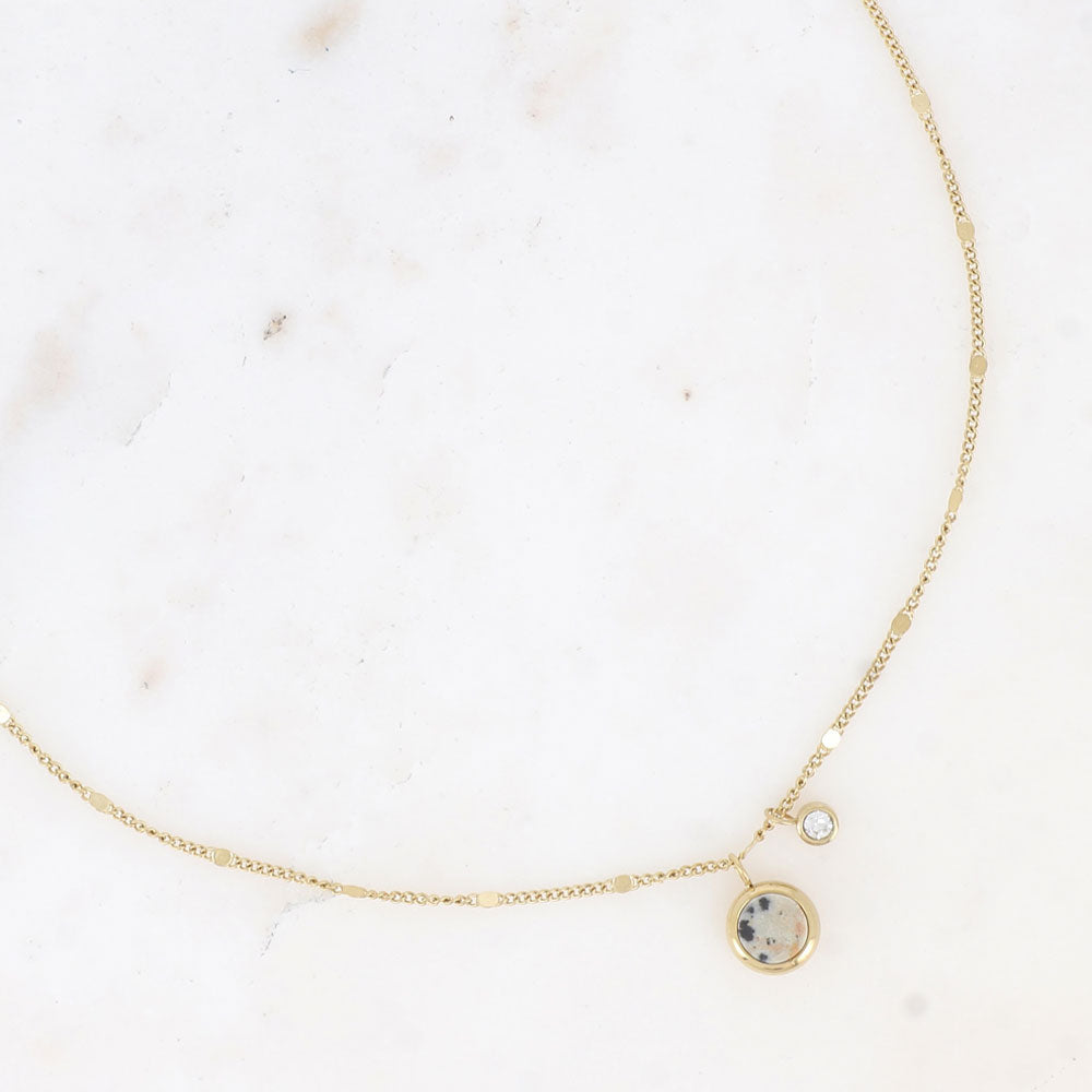 Edna Halskette Dalmatiner Jaspis - Bohm Paris