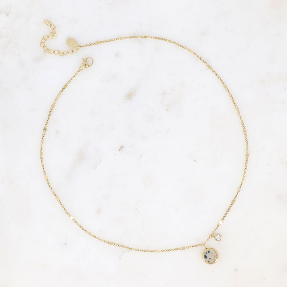 Edna Halskette Dalmatiner Jaspis - Bohm Paris