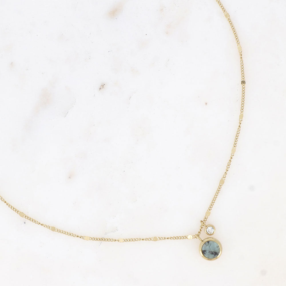 Edna Halskette afrikanischer Türkis - Bohm Paris