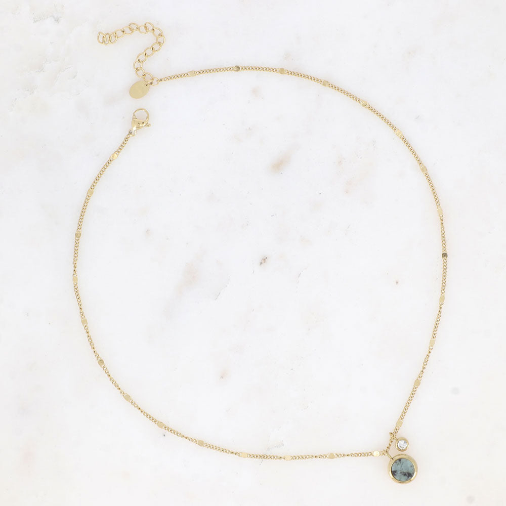 Edna Halskette afrikanischer Türkis - Bohm Paris