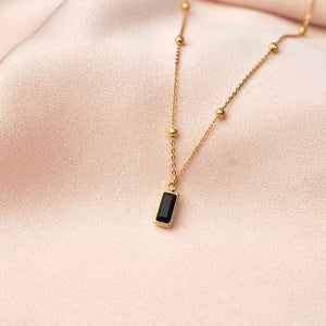 Elora Halskette mit Onyx - Victoire Collection