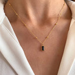 Elora Halskette mit Onyx - Victoire Collection