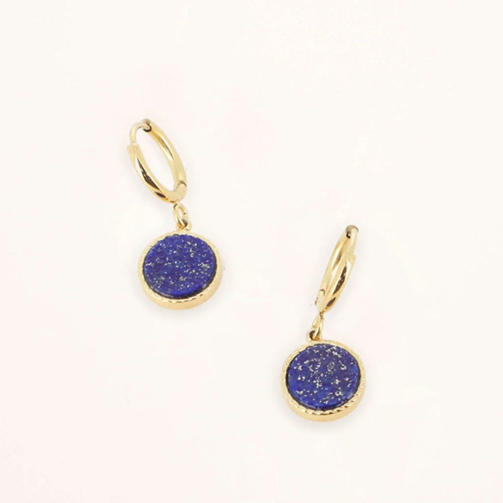 Kreolen Ohrringe Lapislazuli- Bohm Paris