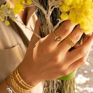 Evan Ring goldfarben - Bohm Paris