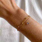 Leana dreifaches Armband Labradorit- Victoire Collection