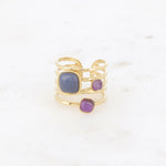 Leila Ring Blauer Achat - Bohm Paris