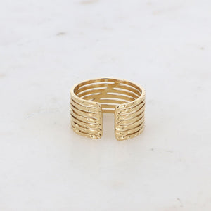 Lignee Ring verstellbar goldfarben- Bohm Paris