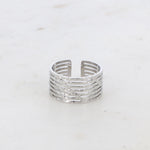 Lignee Ring verstellbar silberfarben- Bohm Paris