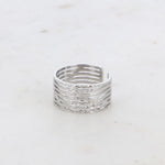 Lignee Ring verstellbar silberfarben- Bohm Paris