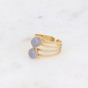 Lolita Ring Aventurin Blau - Bohm Paris