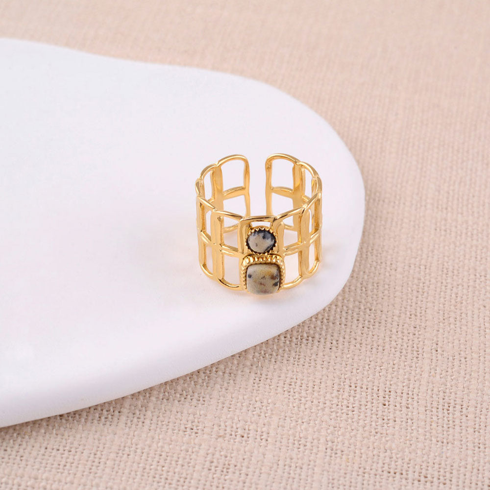 Loly Ring Dalmatiner Jaspis - Bohm Paris