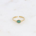 Lorena Ring grüner Jaspis - Bohm Paris