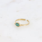 Lorena Ring grüner Jaspis - Bohm Paris
