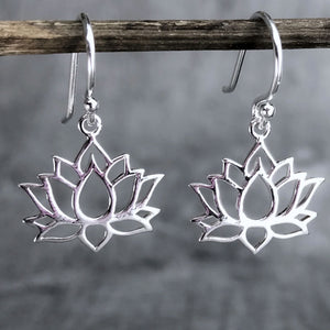 Lotus Ohrhänger Silber - MadameLili