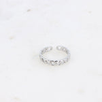 Mala Ring verstellbar im Kettenlook silberfarben- Bohm Paris