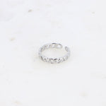 Mala Ring verstellbar im Kettenlook silberfarben- Bohm Paris