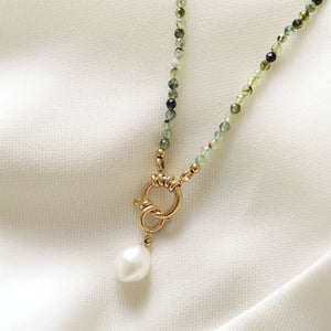 Prehnit Halskette Maris - Victoire Collection