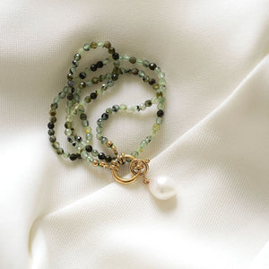 Prehnit Halskette Maris - Victoire Collection