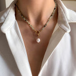Prehnit Halskette Maris - Victoire Collection