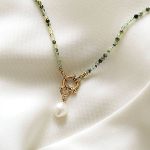 Prehnit Halskette Maris - Victoire Collection