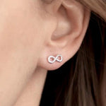 Mini Infinity Ohrstecker Silber - MadameLili