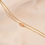 Noe zweireihiges Armband Rosenquarz - Victoire Collection