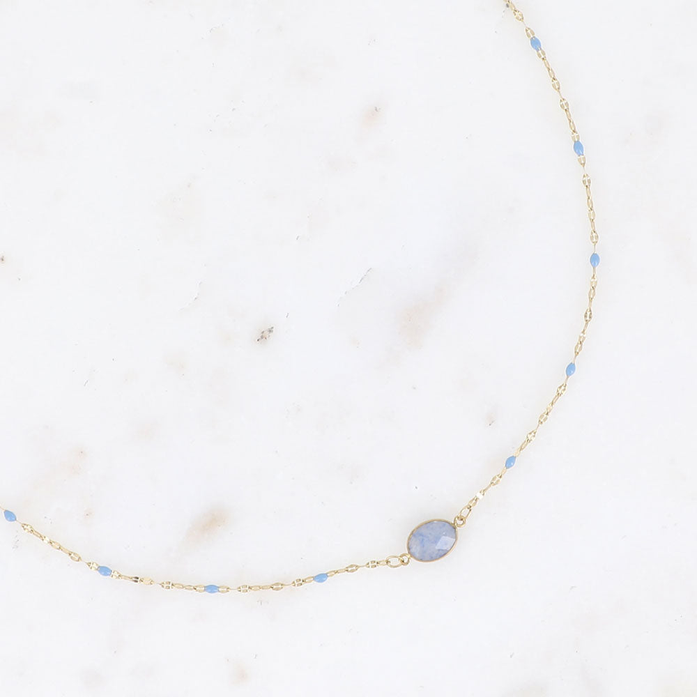 Noelynn Halskette Aventurin blau - Bohm Paris