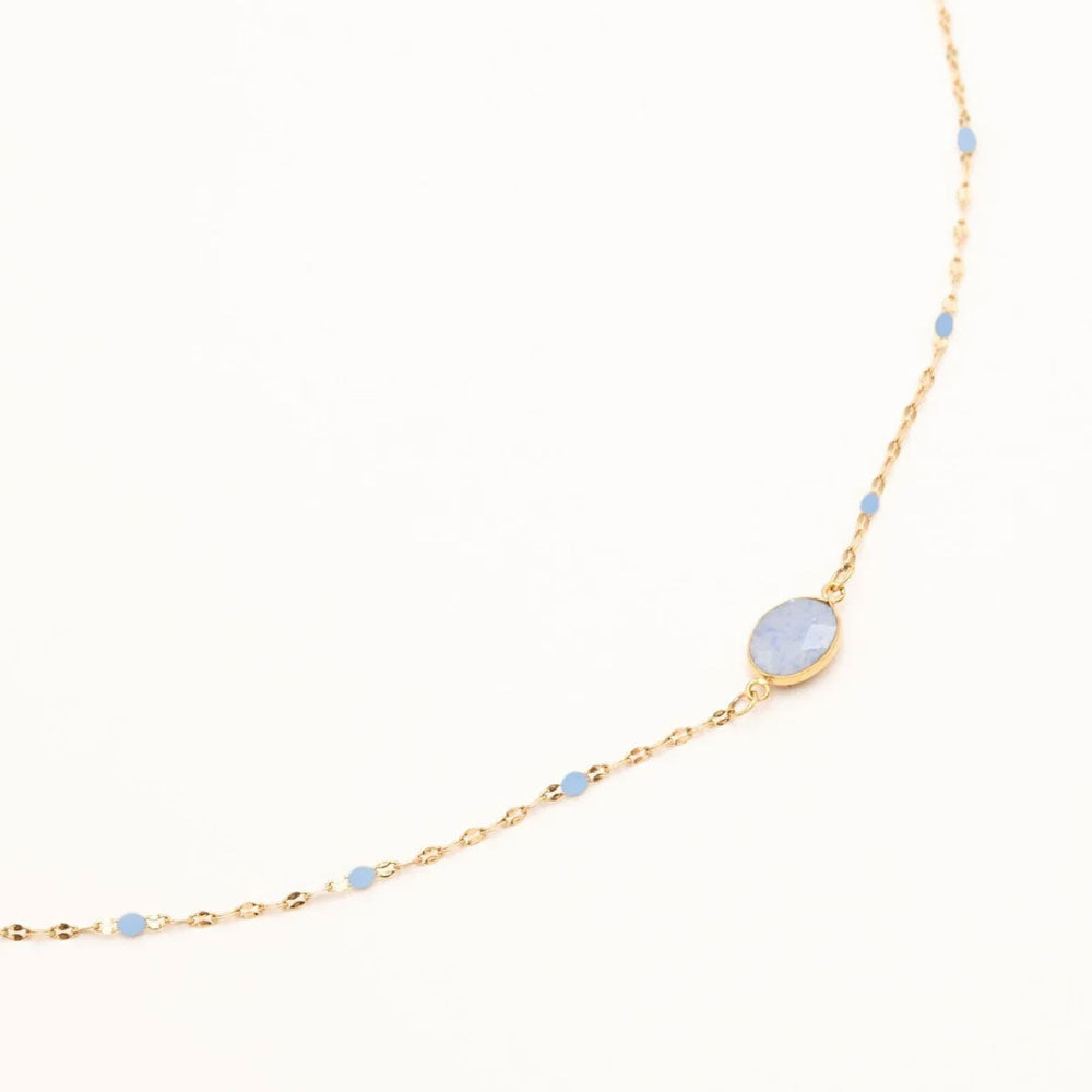 Noelynn Halskette Aventurin blau - Bohm Paris