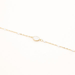 Noelynn Armband weisser Achat- Bohm Paris