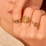 Palima Ring verstellbar goldfarben- Bohm Paris